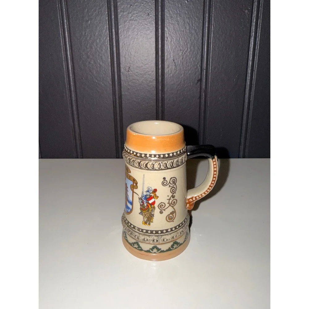 vintage mini stoneware beer stein made by King-Werks (King) in Germany